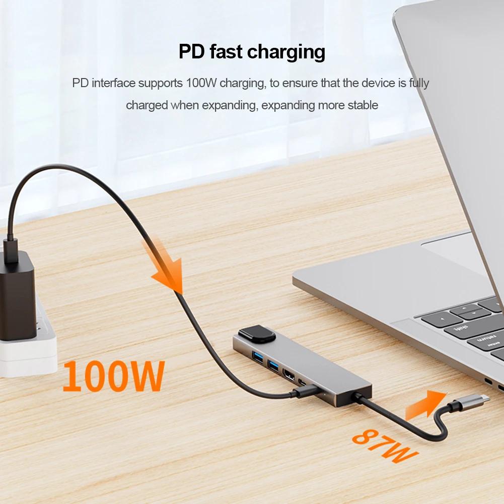 USB-C  CŸ ߱ , PC ƮϿ HDMI ȣȯ, USB 2.0, 3.0 Ʈ, PD 100W, 100M, ⰡƮ RJ45, 4K, 30Hz, 5, 6/8  1